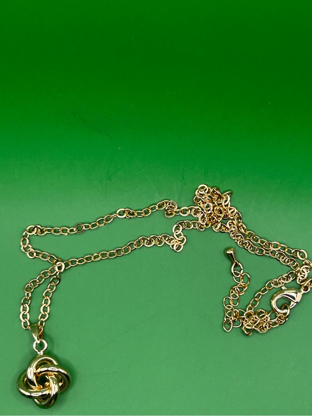 Gold Knot Pendant Necklace - Women Jewelry